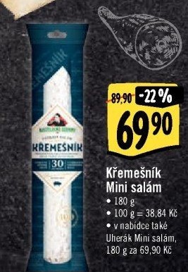 Salám Křemešník kostelecký Kostelecké uzeniny