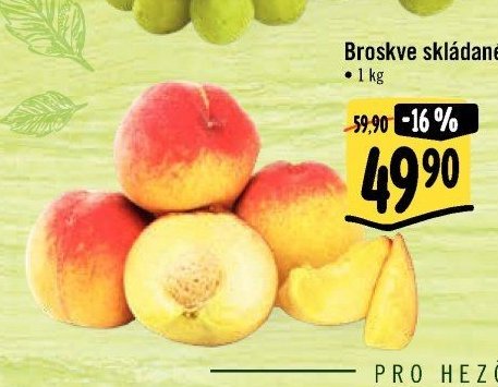 Broskve skládané