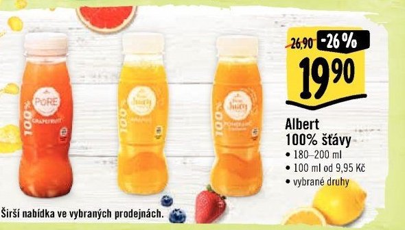 Albert 100% šťávy