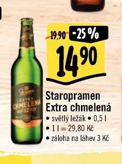 Staropramen Extra chmelená