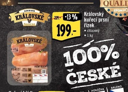 Královský kuřecí prsní řízek