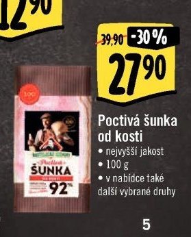 Poctivá šunka od kosti