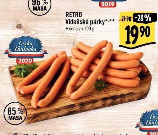RETRO Vídeňské párky