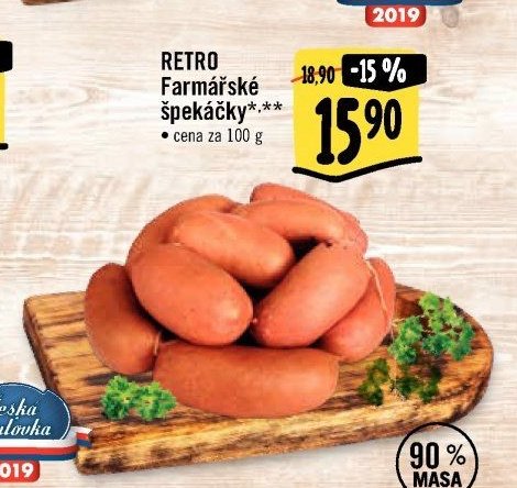 RETRO Farmářské špekáčky