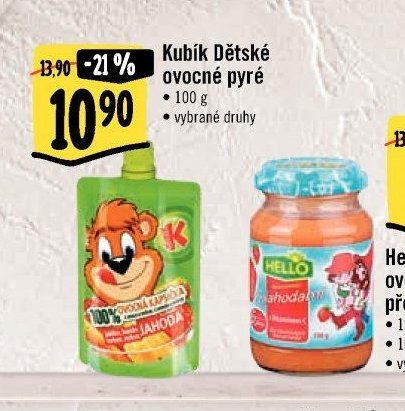 Kubík Dětské ovocné pyré