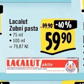 Lacalut Zubní pasta
