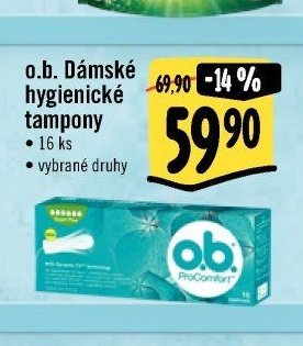 o.b. Dámské hygienické tampony