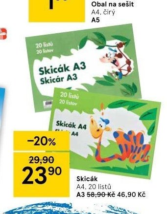 Skicák A3, Skicák A4