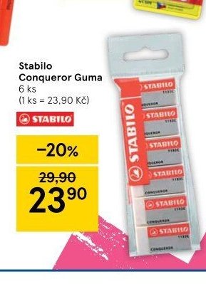 Stabilo Conqueror Guma 6 ks