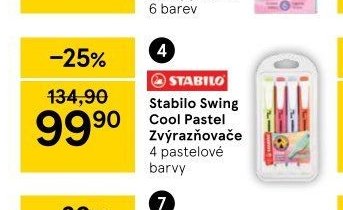 Stabilo Swing Cool Pastel Zvýrazňovače