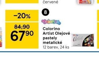 Colorino Artist Olejové pastely metalické
