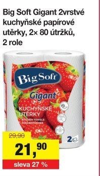 Kuchyňské utěrky 2vrstvé Gigant Big Soft