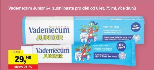 Pasta na zuby dětská Junior Vademecum