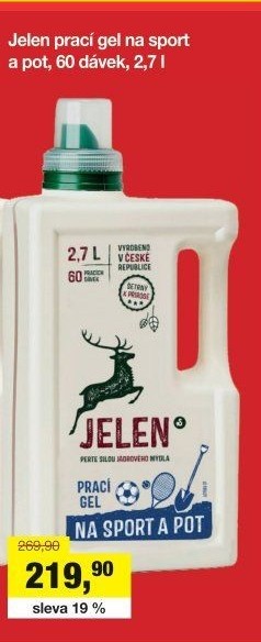 Prací gel na sportovní prádlo Jelen