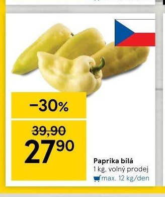 Paprika bílá