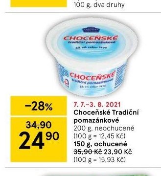 Choceňské Tradiční pomazánkové