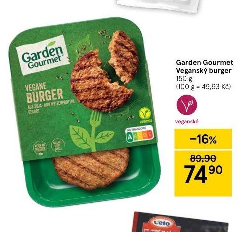 Garden Gourmet Veganský burger