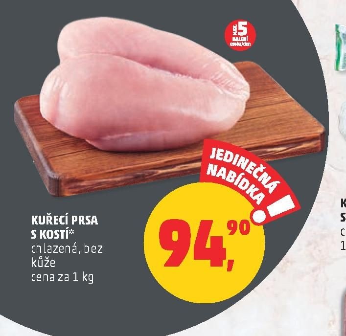 KUŘECÍ PRSA S KOSTÍ