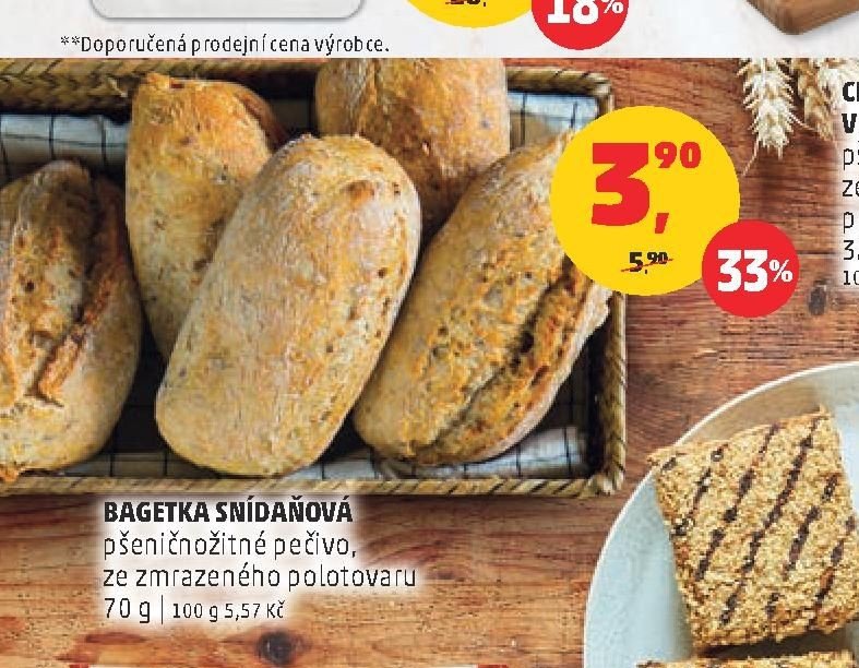 BAGETKA SNÍDAŇOVÁ