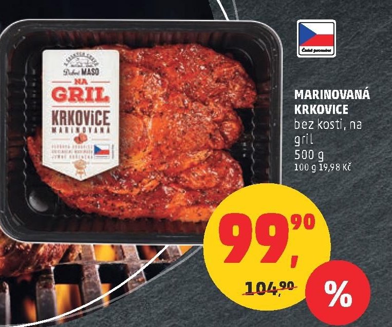 MARINOVANÁ KRKOVICE bez kosti, na gril, 500 g