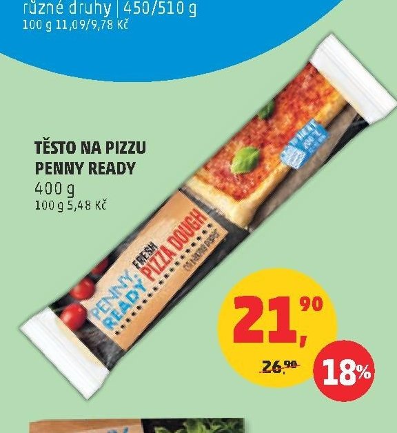 Těsto na pizzu Penny Ready