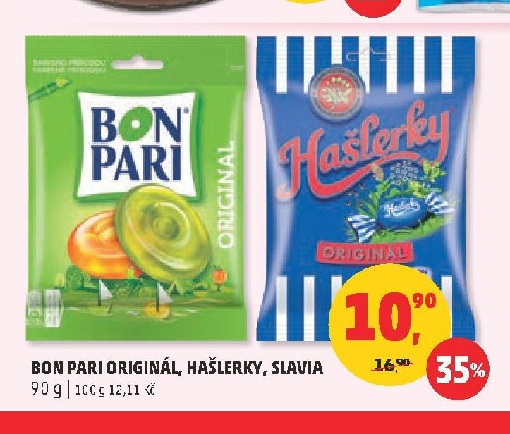 Bon Pari Originál, Hašlerky, Slavia