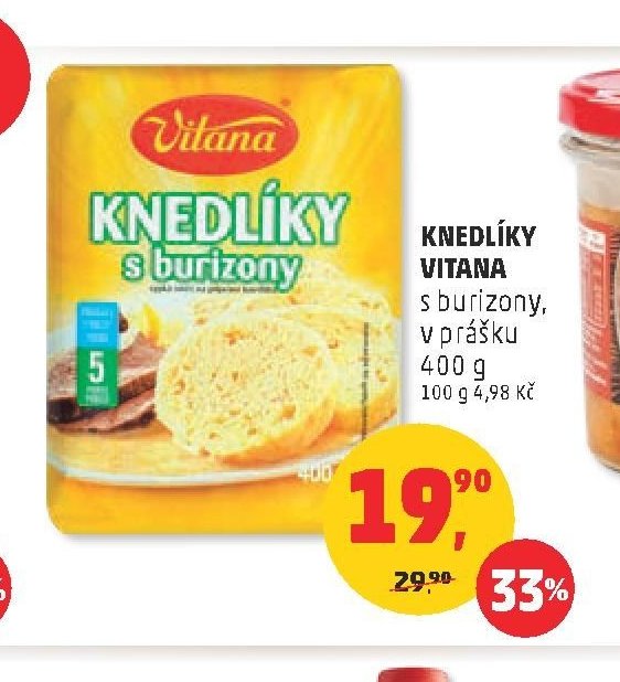 Knedlíky Vitana s burizony