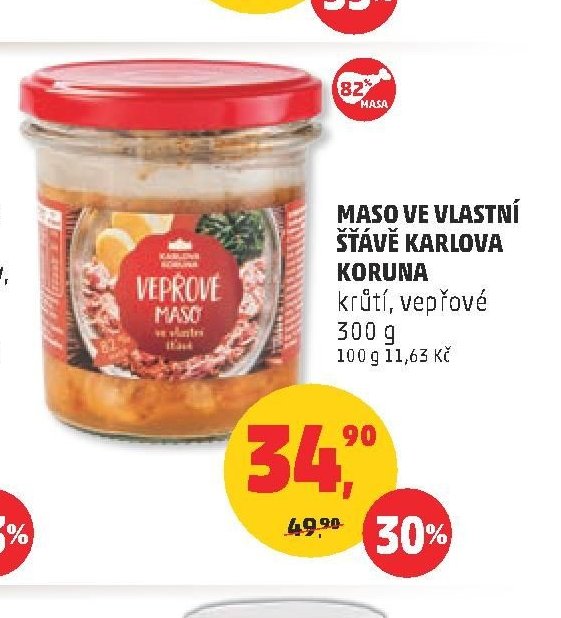 Maso ve vlastní šťávě Karlova Koruna