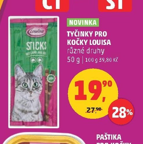 Tyčinky pro kočky Louisa