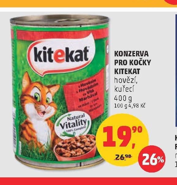Konzerva pro kočky Kitekat