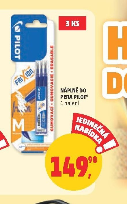 NÁPLŇ DO PERA PILOT