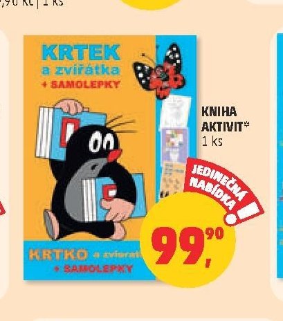 Kniha aktivit Krtek a zvířátka