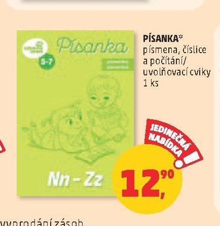 Písanka písmena, číslice