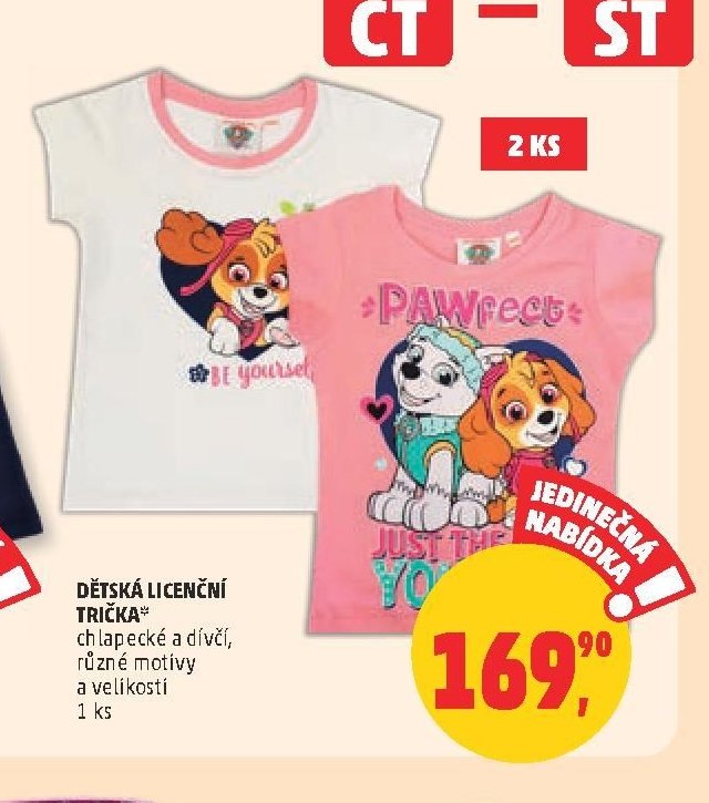 Dětská licenční trička