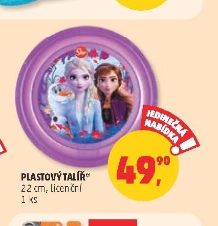 Plastový talíř