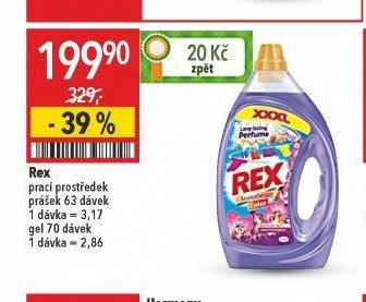Rex prací prostředek