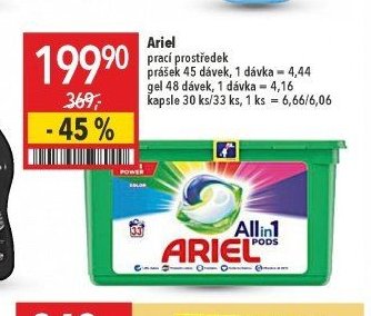 Ariel prací prostředek