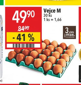 Vejce M 30 ks