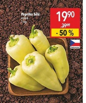 Paprika bílá