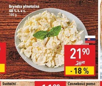 Bryndza plnotučná 48 % t. v s.