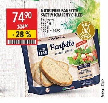 NUTRIFREE PANFETTE SVĚTLÝ KRÁJENÝ CHLÉB