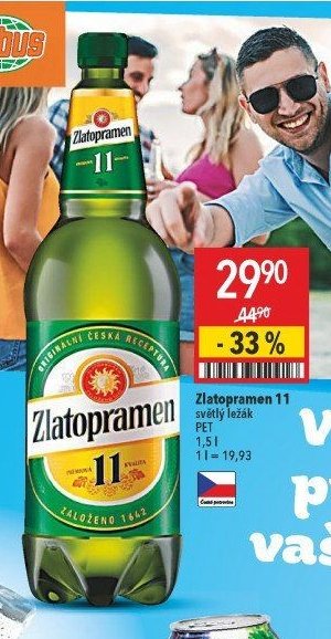 Zlatopramen 11 světlý ležák PET