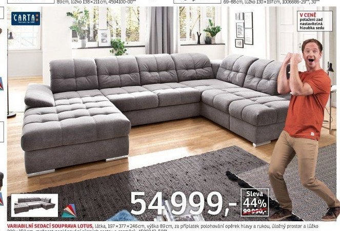 VARIABILNÍ SEDACÍ SOUPRAVA LOTUS - ASKO akcniletaky.com