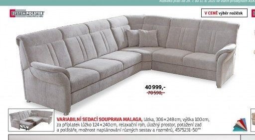 Variabilní sedací souprava MALAGA - ASKO akcniletaky.com