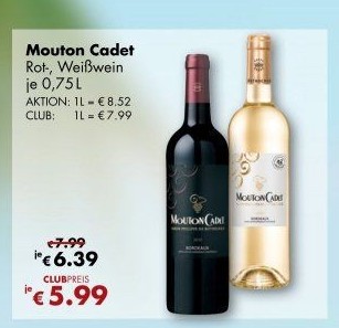 Vína Mouton Cadet Baron Philippe de Rothschild