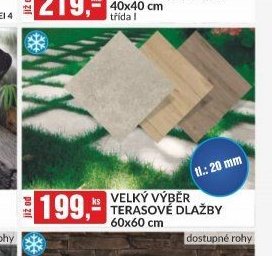 VELKÝ VÝBĚR TERASOVÉ DLAŽBY