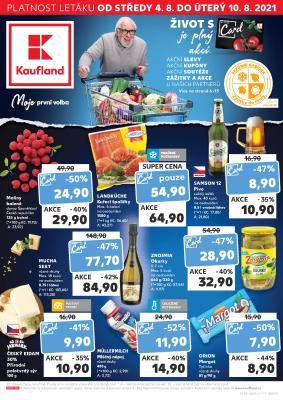 akční leták Kaufland 4.8.2021-10.8.2021
