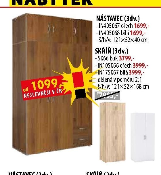 NÁSTAVEC (3dv.) - IDEA nábytek akcniletaky.com