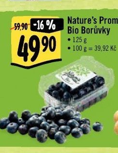 Nature's Promise Bio Borůvky