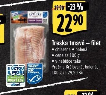 Treska tmavá – filet